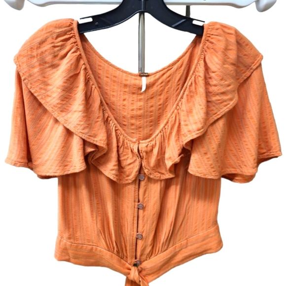 Free People Ruffle Top size Small - Picture 4 of 6